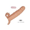 4 Cm Dolgu Uzatmalı Titreşimli Penis Kılıfı
