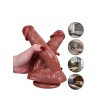 Seks Shop İstanbul 21 Cm Kahverengi Çiftli Dildo
