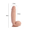 Sensualism 21 Cm Kıkırdaklı Gerçekçi Dildo