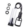 3 Halkalı Penis Pompası Pvc Şeffaf 20.5 Cm