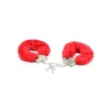 Fetiş Fantezi Kırmızı Peluşlu Metal Kelepçe