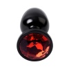 Metal Anal Plug Kırmızı Kristalli 7.2 Cm. 2.8 Cm