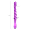Çift Taraflı Jel Dildo Tanza Mor 27.5 Cm
