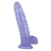24 Cm Özel Üretim Mor Dildo