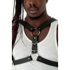Göğüs Ve Halka Detaylı Erkek Deri Harness