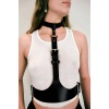 Boyun Bağlantılı Korse Deri Kemer Harness