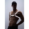 Reflektörlü Zincir Detaylı Şık Sexy Göğüs Harness