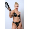 Kırbaçlı Sexy Deri Sütyen Fantezi Takım