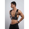 Fantezi Erkek Giyim Deri Kelepçeli Harness