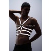 Reflektörlü Erkek Göğüs Harness T Shirt Üzeri