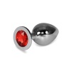 Küçük Boy Metal Anal Plug Kırmızı