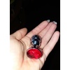 Kırmızı Küçük Boy Metal Anal Plug