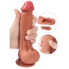 Çift Katmanlı Et Dokusunda 21.5 Cm Realistik Dildo