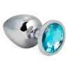 Mücevherli Çelik Anal Plug Büyük Boy