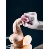Boşalma Özellikli Vantuzlu Et Dokulu Dildo