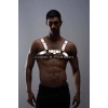 Karanlıkta Parlayan  Reflektörlü Erkek Göğüs Harness