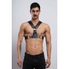 Erkek Göğüs Deri Harness Clubwear Partyear