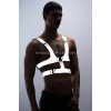 Reflektörlü Sert Göğüs Gay Harness Aksesuar