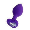 Diamond Heart Anal Plug Mor 7 cm 18 g
