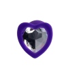 Diamond Heart Anal Plug Mor 7 cm 18 g