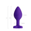 Diamond Heart Anal Plug Mor 7 cm 18 g