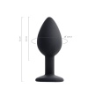 Censan POPO Norma Anal Plug silikon siyah 7,2 cm 25 gr