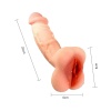 Censan Vajina Girişli Dolgulu Realistik Penis Kılıfı Masturbatör 20CM
