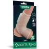 Censan Vibrating Drip Knights Ring with Scrotum Sleeve (Beyaz)