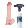 Censan Belden Bağlamalı Kayganlaştırıcı Set Noctis 30cm Realistik Dildo No:69