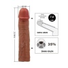 Censan Chelsea Gerçek Hissiyatlı Uzatıcı Penis Kılıfı Brown