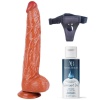 Censan Belden Bağlamalı Kayganlaştırıcı Set Noctis 32cm Melez Dildo No:6