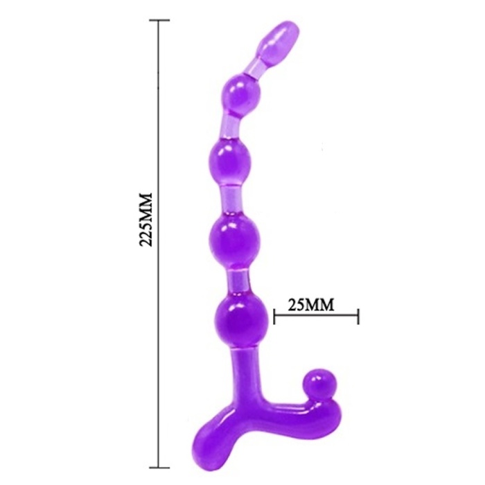 Bendy 22.5 Cm Sıralı Anal Vajinal Top Anal Plug Tıkaç Açıcı