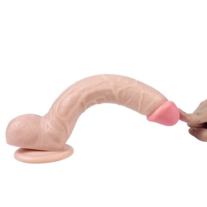 Kalın 26 Cm Et Dokusu Süper Realistik Penis