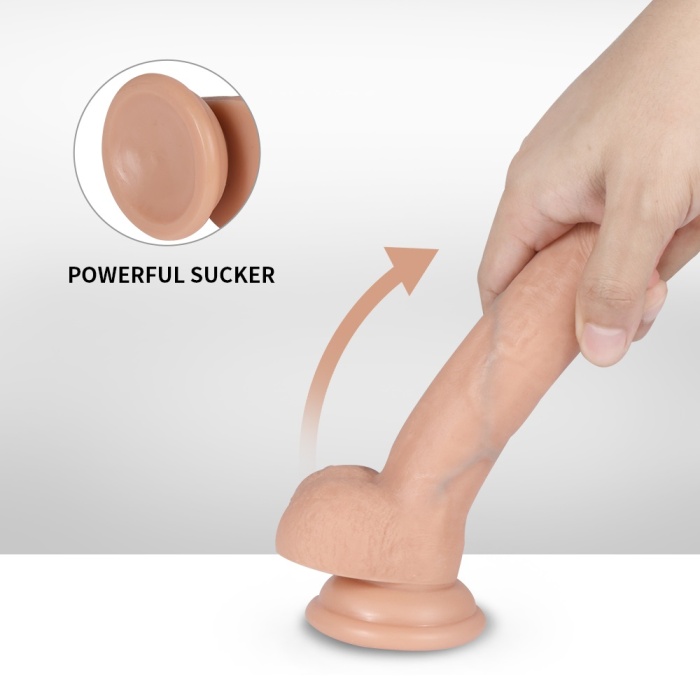 Silikon 17 Cm Yumuşak Çift Katmanlı Realistik Penis
