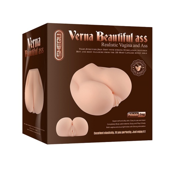 Titreşimli Realistik Kalça Vajina Anüs Mastürbatör