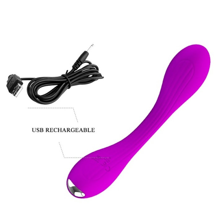 Şarj Edilebilir Katlanabilir Silikon G-Spot Stimülatörü Vibratör