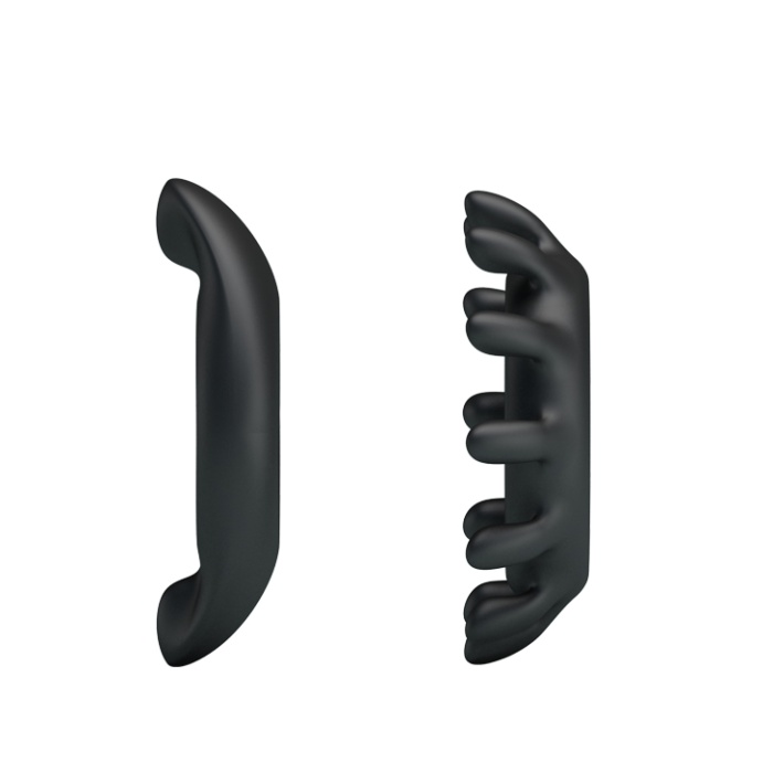 Kaliteli Silikon 2 Adet Penis Halkası Set Penis Yüzüğü Siyah