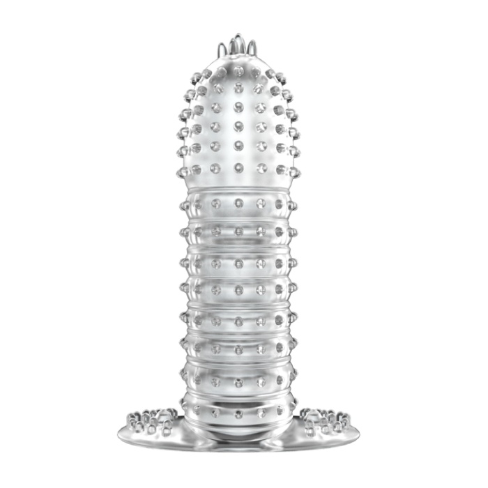 Silikon Penis Kılıfı Uzatmalı Prezervatif Klitoris Temaslı Dildo