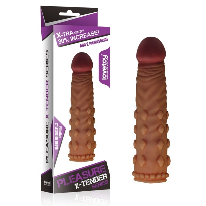 Realistik Penis Kılıfı Melez Rengi