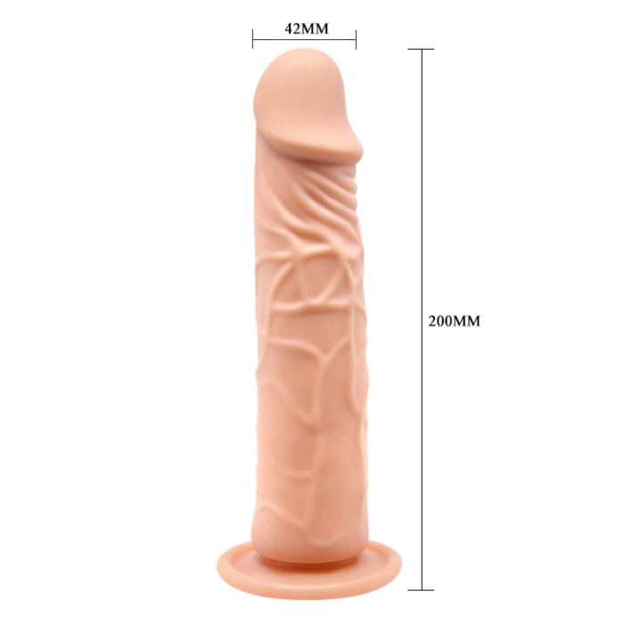 Güçlü Vantuzlu Damarlı Soft Realistik Penis Anal Dildo Vibratör