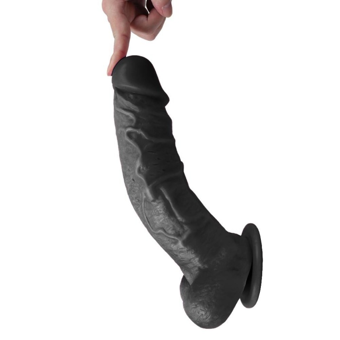 Gerçekçi Dev Kalın Realistik 27 Cm Zenci Penis Dildo