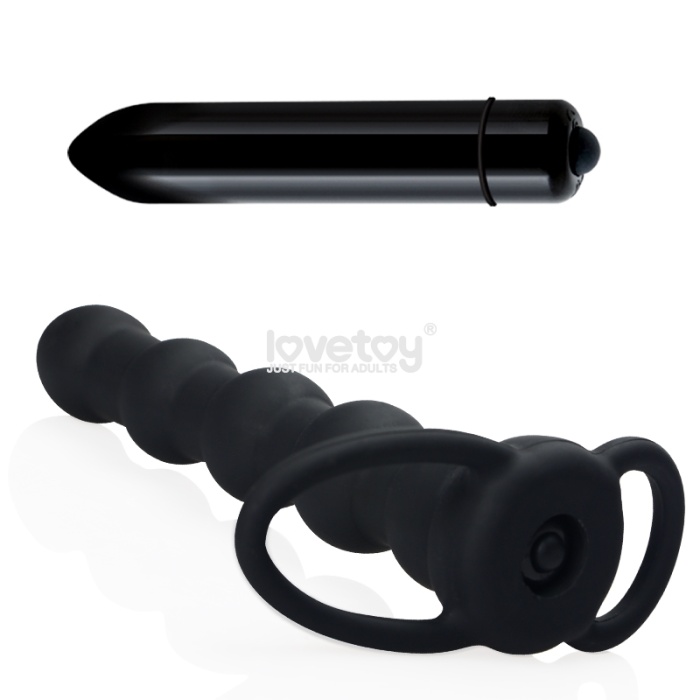 Rock 2 Halkalı Titreşimli Anal Plug Vibratör Mastürbatör