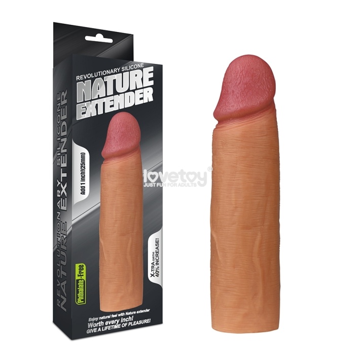 Nature 5 Cm Dolgulu Penis Kılıfı Uzatmalı Silikon Kılıf