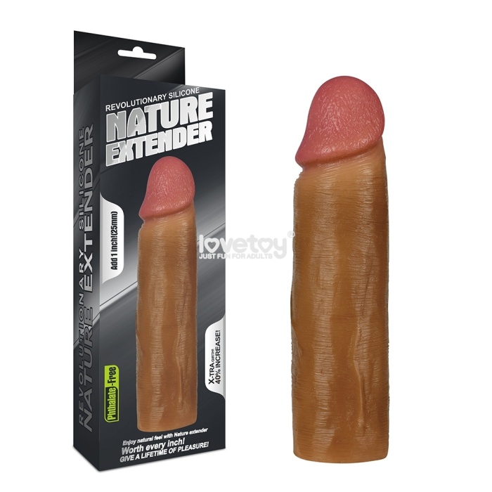 Nature 2.5Cm Dolgulu Penis Kılıfı Premium Silikon Kılıf