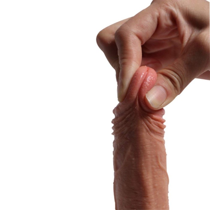 Medikal Silikon Et Dokusunda Extra Yumuşak Dildo Penis