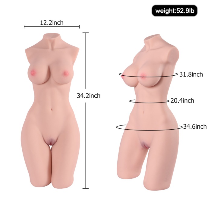 Gerçekçi Ebatta 87 Cm Esnek Yapıda Tüm Vücut Mastürbatör