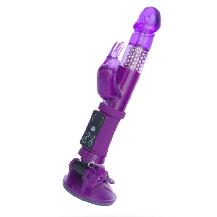 Klitoral Uyarıcı Vibratör Tpr Mor 22 Cm
