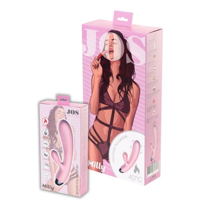 Jos Milly 40 ° Isıtmalı 20 Cm Vibratör