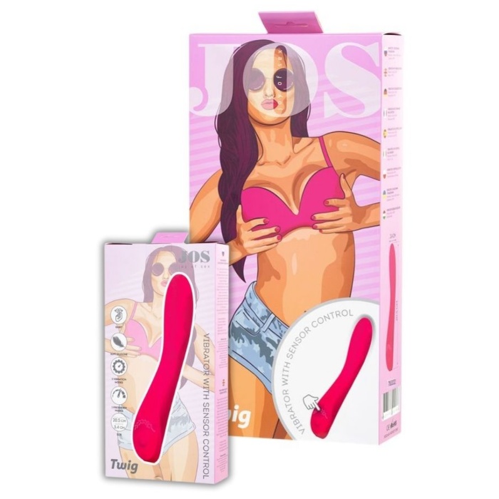 Jos Twig 20.5 Cm Pembe Vibratör