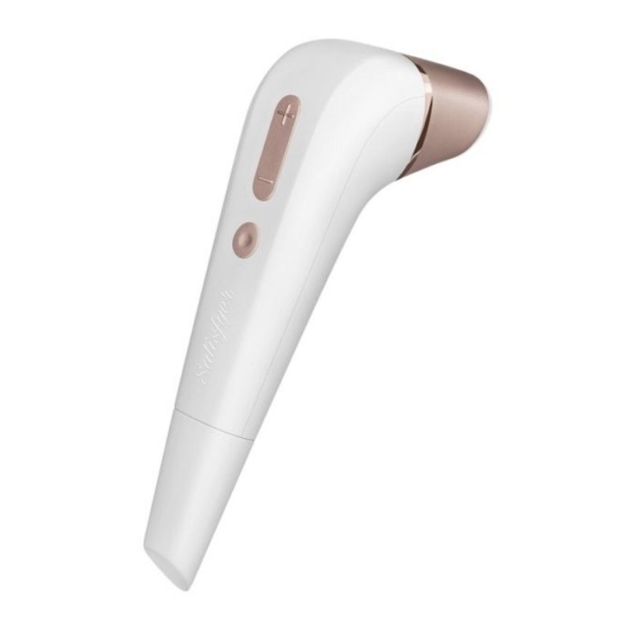 Vakum Dalgalı Klitoral Stimülatör Beyaz 17 Cm